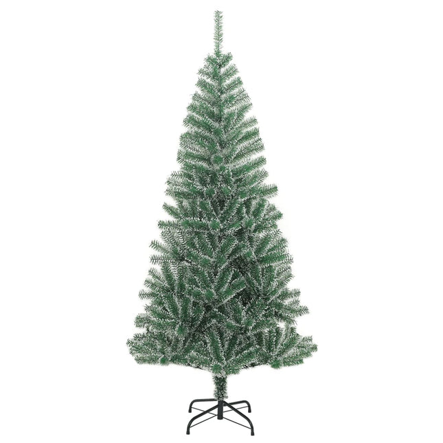 kunstigt juletræ med sne 240 cm grøn