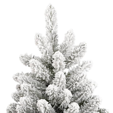 kunstigt juletræ med sne 240 cm hængslet