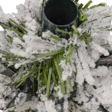 kunstigt juletræ med sne 240 cm hængslet