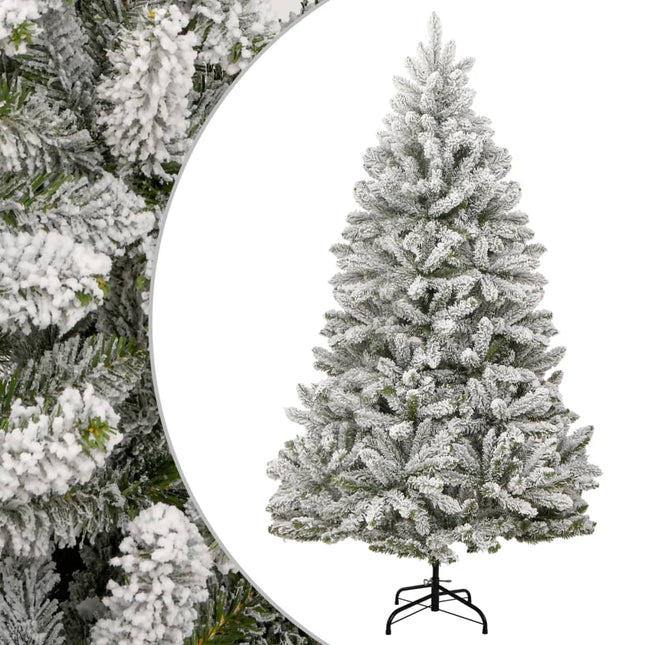 kunstigt juletræ med sne 270 cm hængslet
