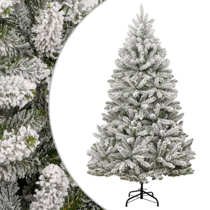 kunstigt juletræ med sne 300 cm hængslet
