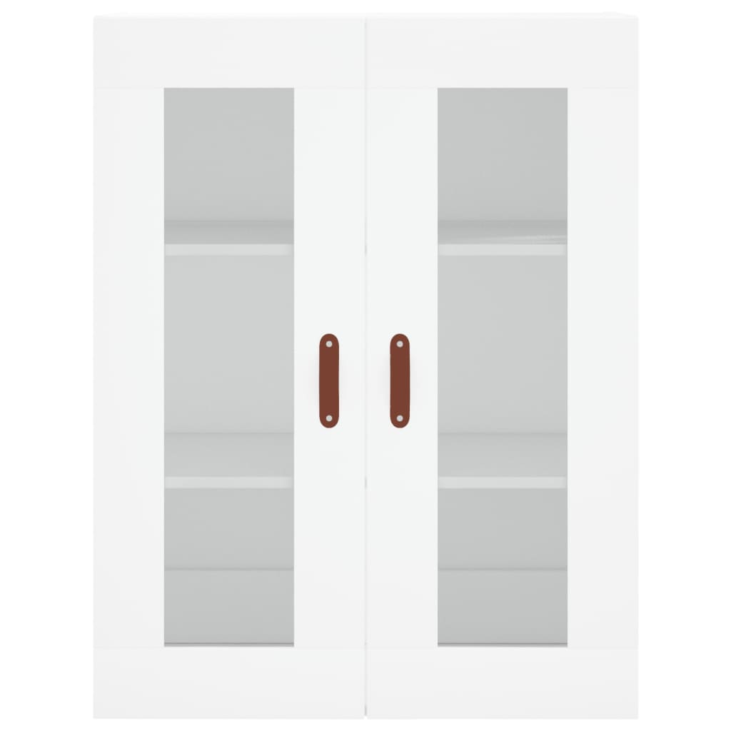 vægskabe 2 stk. konstrueret træ hvid