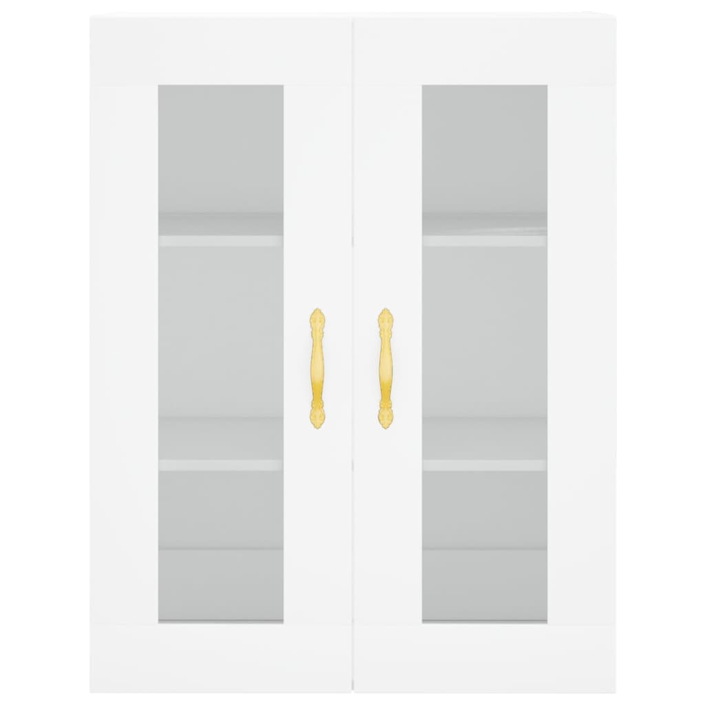 vægskabe 2 stk. konstrueret træ hvid