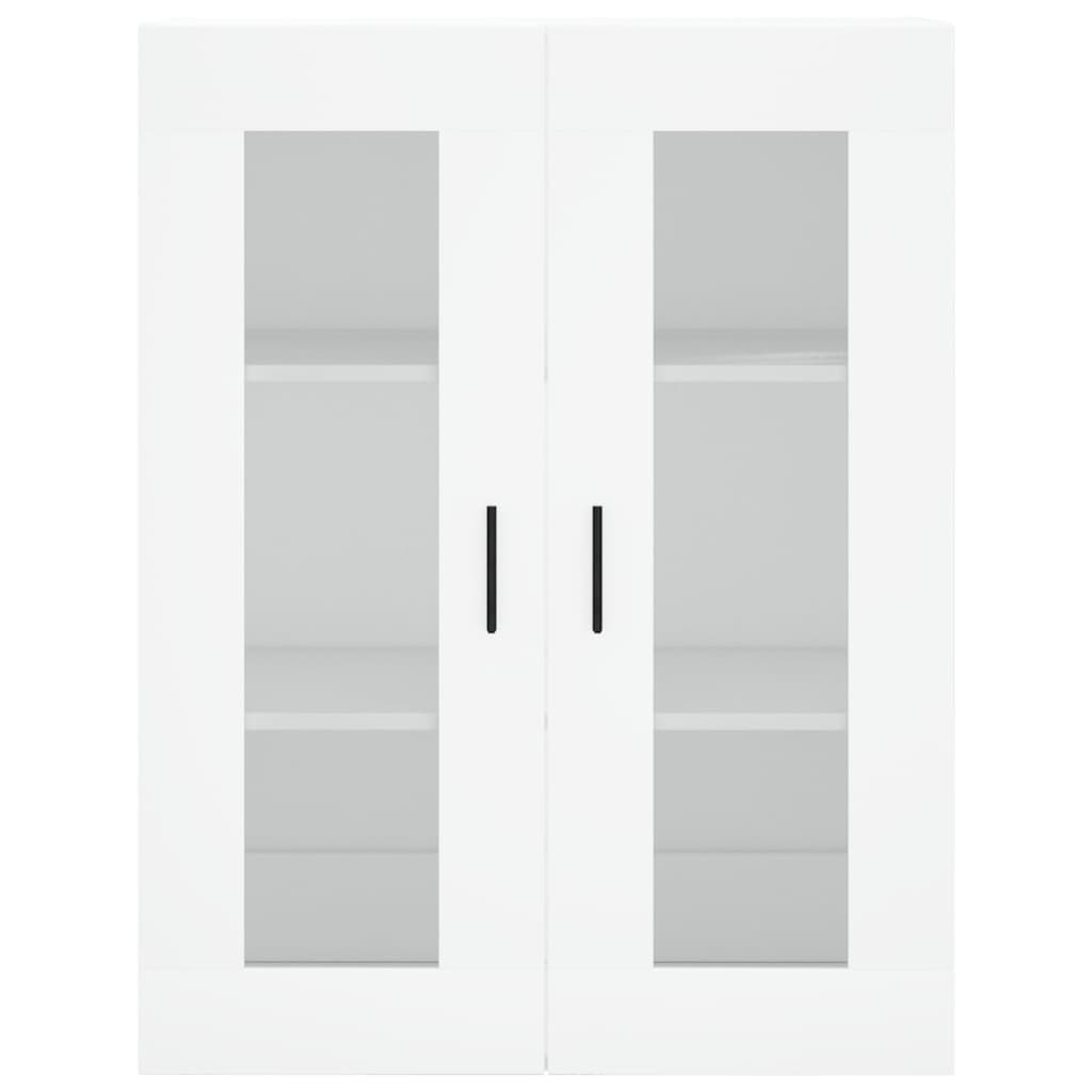 vægskabe 2 stk. konstrueret træ hvid