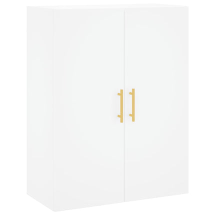højskab 69,5x34x180 cm konstrueret træ hvid