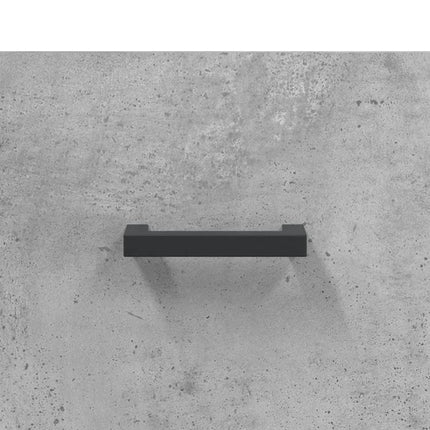 højskab 69,5x34x180 cm konstrueret træ betongrå