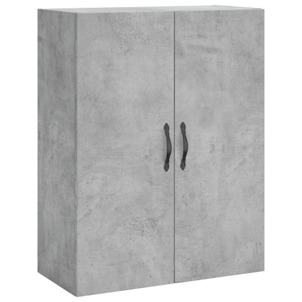 højskab 69,5x34x180 cm konstrueret træ betongrå