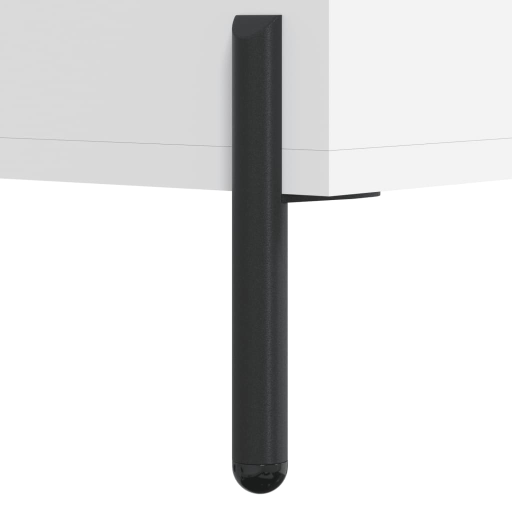 højskab 69,5x34x180 cm konstrueret træ hvid