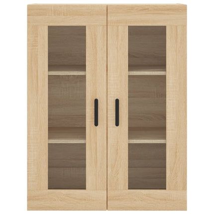 højskab 69,5x34x180 cm konstrueret træ sonoma-eg