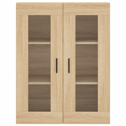 højskab 69,5x34x180 cm konstrueret træ sonoma-eg