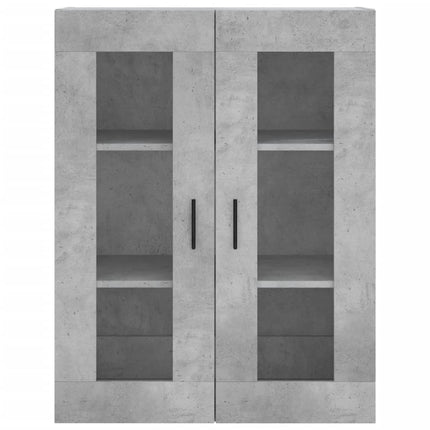 højskab 69,5x34x180 cm konstrueret træ betongrå