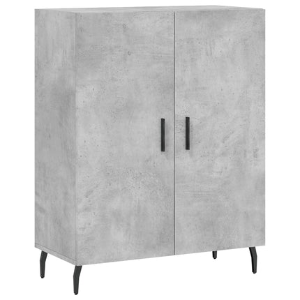 højskab 69,5x34x180 cm konstrueret træ betongrå