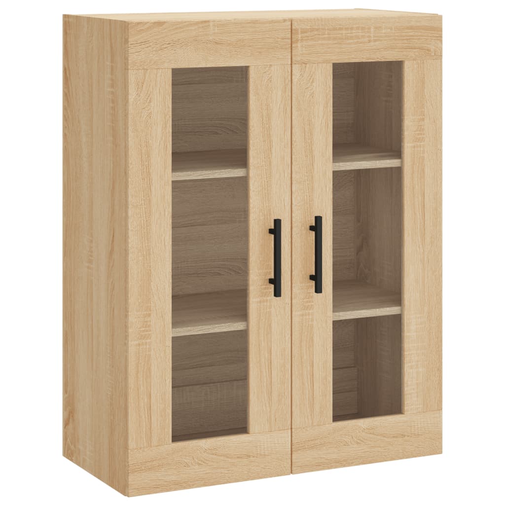 højskab 69,5x34x180 cm konstrueret træ sonoma-eg