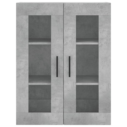 højskab 69,5x34x180 cm konstrueret træ betongrå