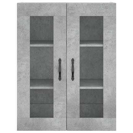 højskab 69,5x34x180 cm konstrueret træ betongrå