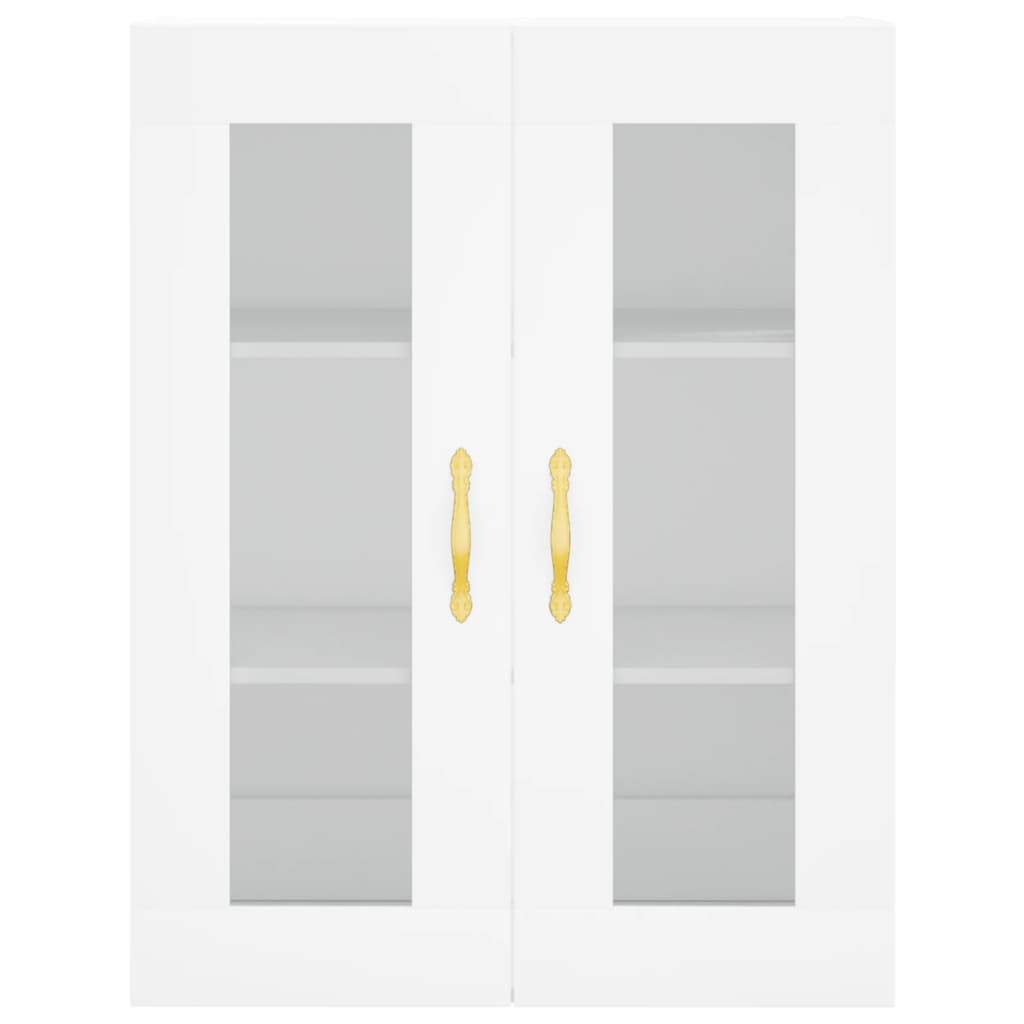 højskab 69,5x34x180 cm konstrueret træ hvid