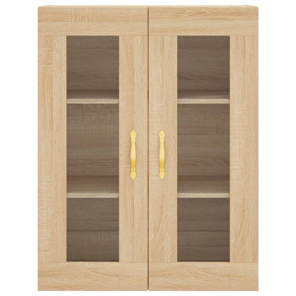 højskab 69,5x34x180 cm konstrueret træ sonoma-eg