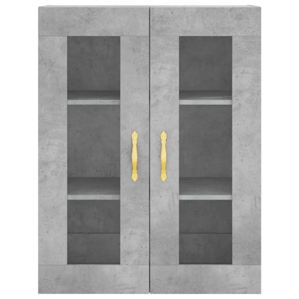 højskab 69,5x34x180 cm konstrueret træ betongrå
