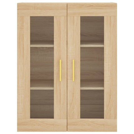 højskab 69,5x34x180 cm konstrueret træ sonoma-eg