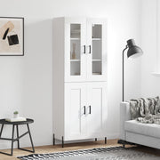 højskab 69,5x34x180 cm konstrueret træ hvid