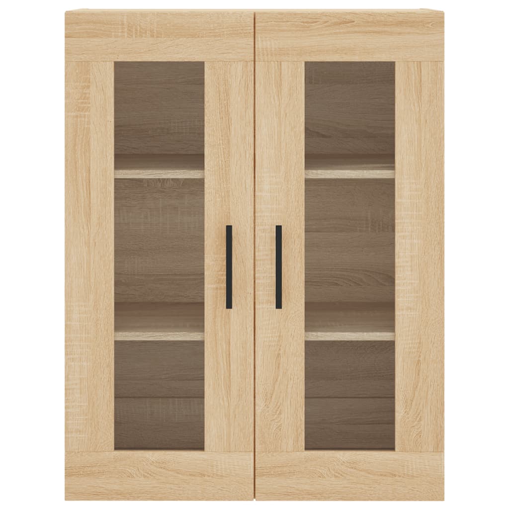 højskab 69,5x34x180 cm konstrueret træ sonoma-eg