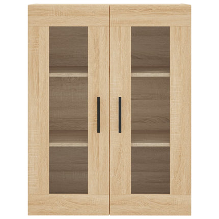 højskab 69,5x34x180 cm konstrueret træ sonoma-eg
