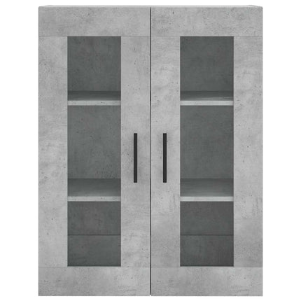 højskab 69,5x34x180 cm konstrueret træ betongrå