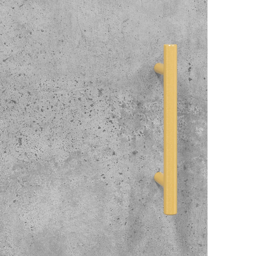 højskab 69,5x34x180 cm konstrueret træ betongrå