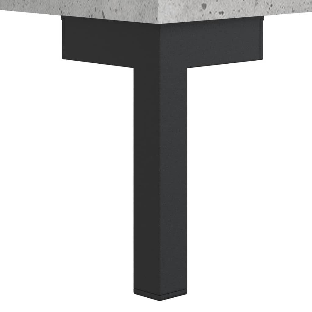 højskab 69,5x34x180 cm konstrueret træ betongrå