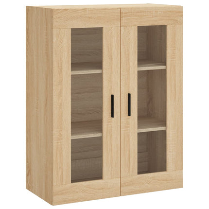 højskab 69,5x34x180 cm konstrueret træ sonoma-eg