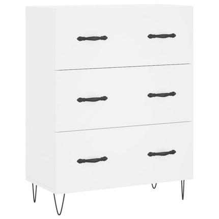 højskab 69,5x34x180 cm konstrueret træ hvid