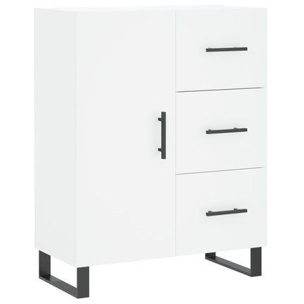højskab 69,5x34x180 cm konstrueret træ hvid