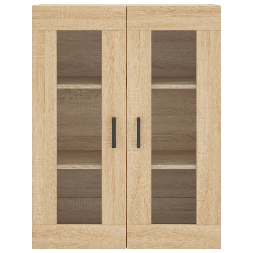 højskab 69,5x34x180 cm konstrueret træ sonoma-eg