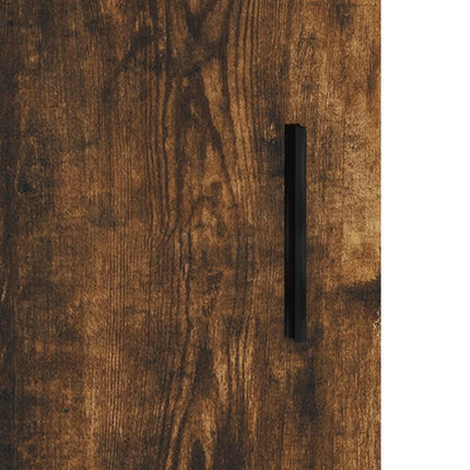 højskab 69,5x34x180 cm konstrueret træ røget egetræsfarve