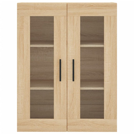 højskab 69,5x34x180 cm konstrueret træ sonoma-eg