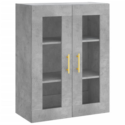 højskab 69,5x34x180 cm konstrueret træ betongrå