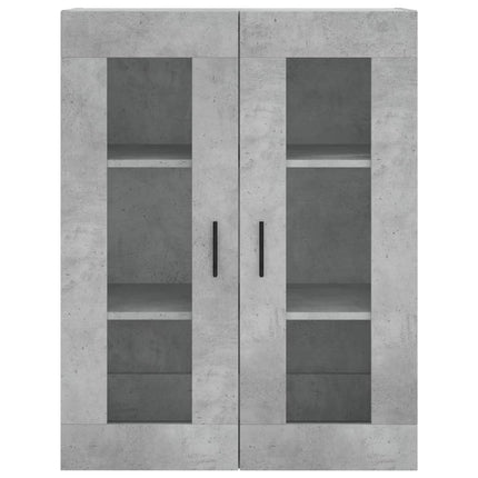 højskab 69,5x34x180 cm konstrueret træ betongrå