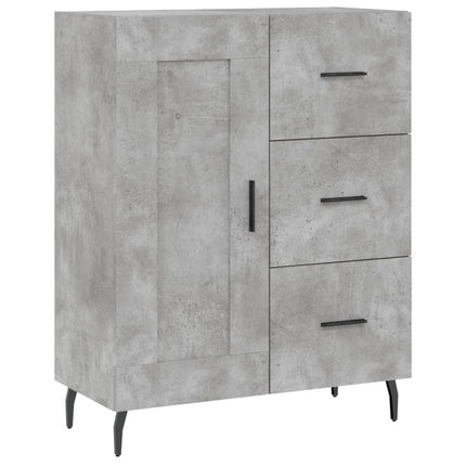 højskab 69,5x34x180 cm konstrueret træ betongrå
