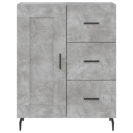 højskab 69,5x34x180 cm konstrueret træ betongrå