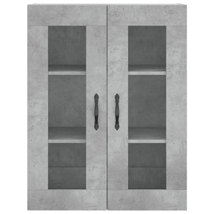 højskab 69,5x34x180 cm konstrueret træ betongrå
