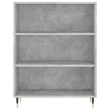 højskab 69,5x34x180 cm konstrueret træ betongrå