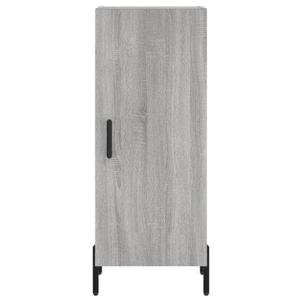 højskab 34,5x34x180 cm konstrueret træ grå sonoma-eg