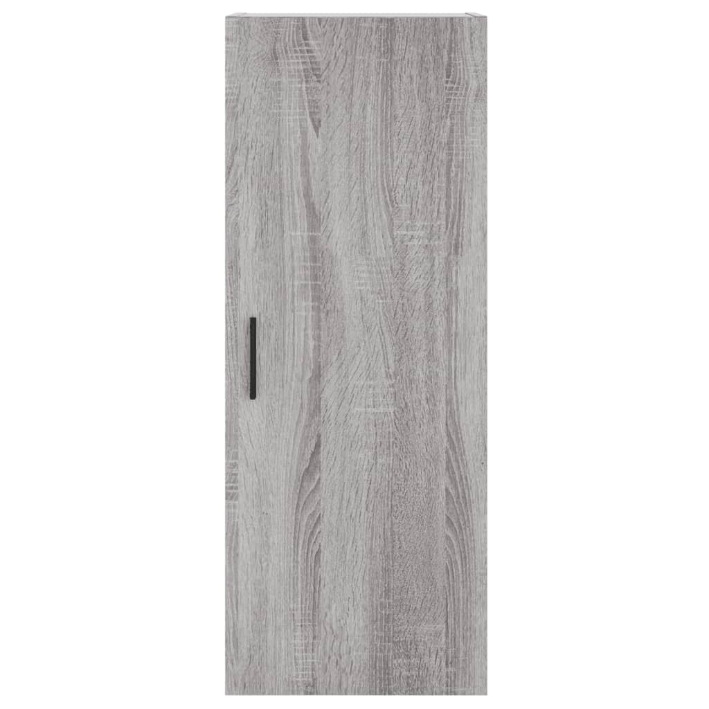 højskab 34,5x34x180 cm konstrueret træ grå sonoma-eg