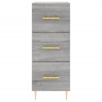 højskab 34,5x34x180 cm konstrueret træ grå sonoma-eg