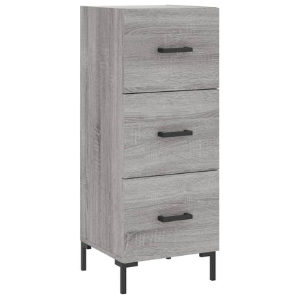 højskab 34,5x34x180 cm konstrueret træ grå sonoma-eg