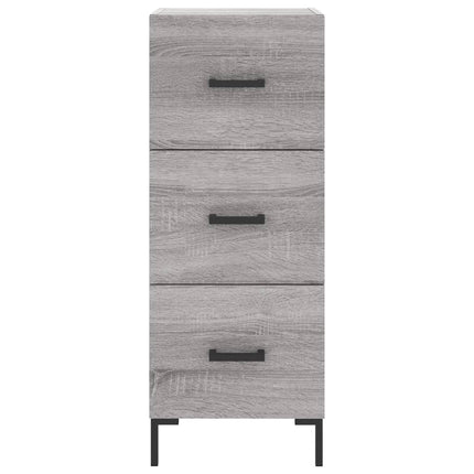 højskab 34,5x34x180 cm konstrueret træ grå sonoma-eg