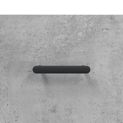 skab 34,5x34x180 cm konstrueret træ betongrå