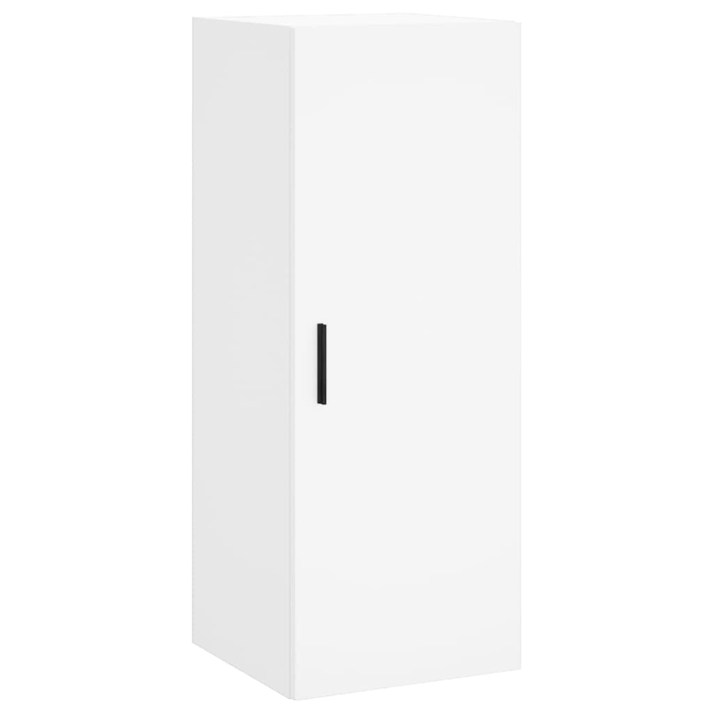 skab 34,5x34x180 cm konstrueret træ hvid