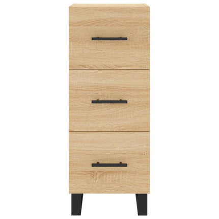 skab 34,5x34x180 cm konstrueret træ sonoma-eg