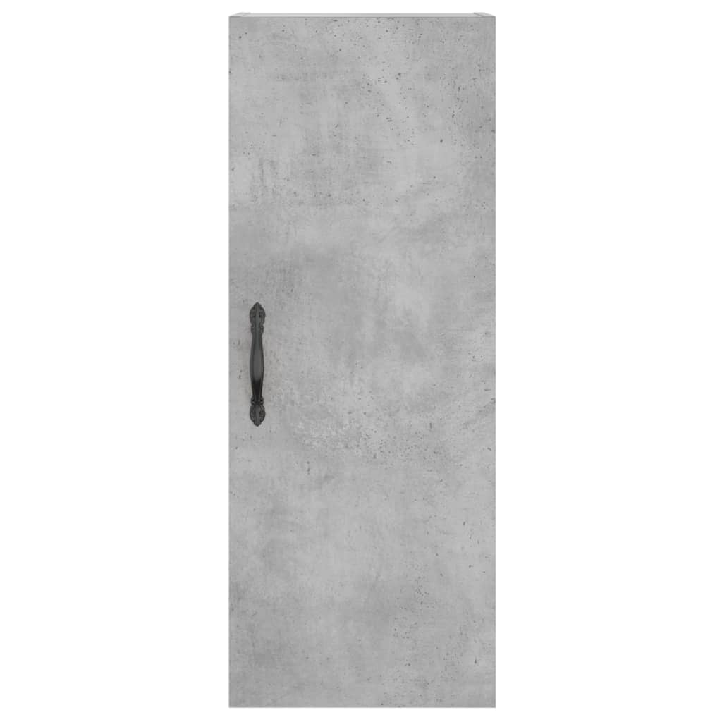 skab 34,5x34x180 cm konstrueret træ betongrå